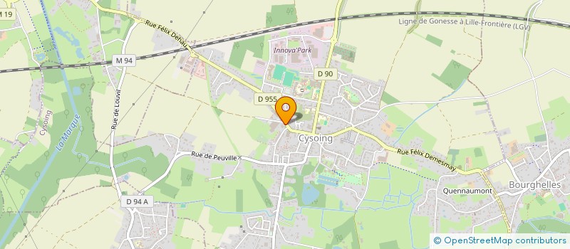 localisation de l'entreprise PINARD  CYSOING