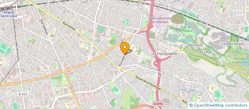 localisation de l'entreprise PINARD à ANGERS
