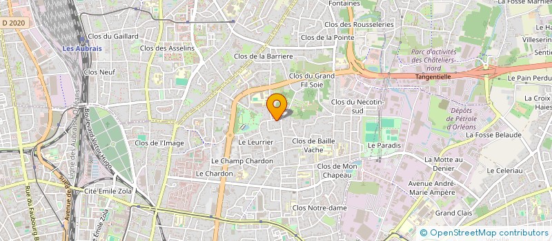 localisation de l'entreprise PINARD BATIMENT SARL à ORLEANS