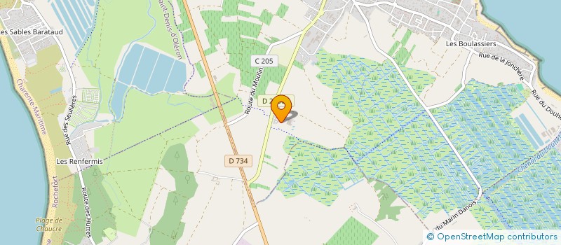 localisation de l'entreprise PINARD ET FILLES  LA BREE-LES-BAINS