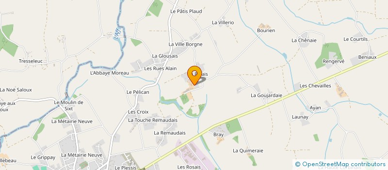 localisation de l'entreprise PINARD LA ROLLAIS à SIXT-SUR-AFF