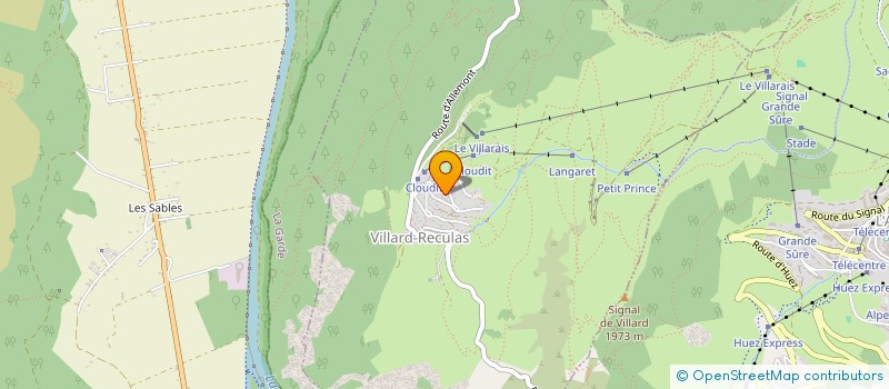 localisation de l'entreprise PINARD-RECULAS  VILLARD-RECULAS