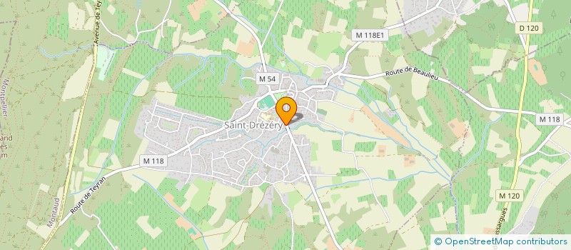 localisation de l'entreprise PINAS PEINTURE 34  SAINT-DREZERY