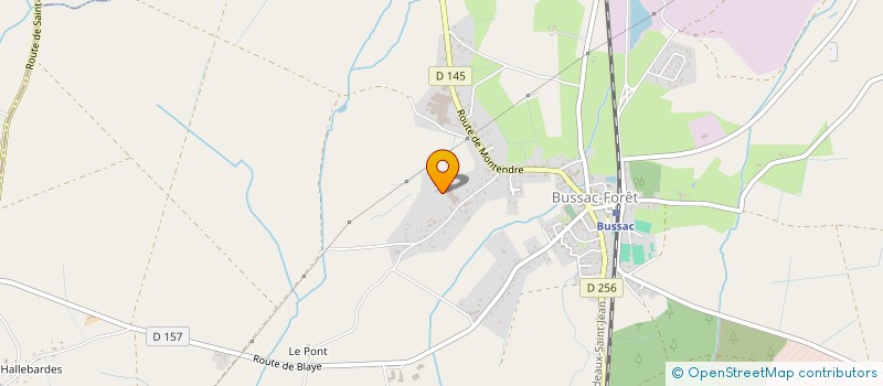 localisation de l'entreprise PINASTER FRANCE  BUSSAC-FORET