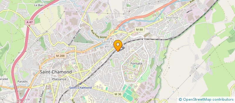 localisation de l'entreprise PINATAM  SAINT-CHAMOND