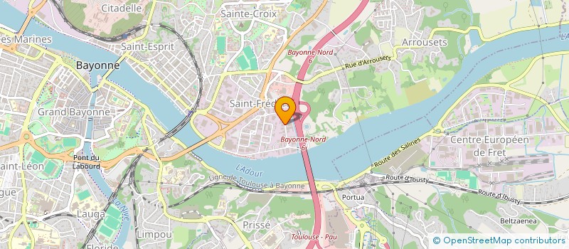 localisation de l'entreprise PINATEL HOLDING à BAYONNE