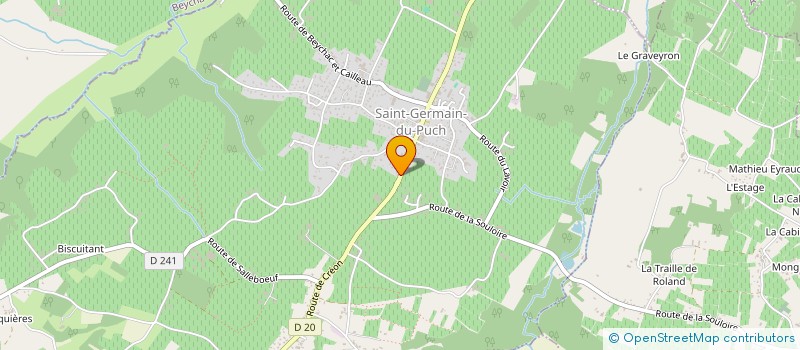 localisation de l'entreprise PINAUD INVEST  SAINT-GERMAIN-DU-PUCH