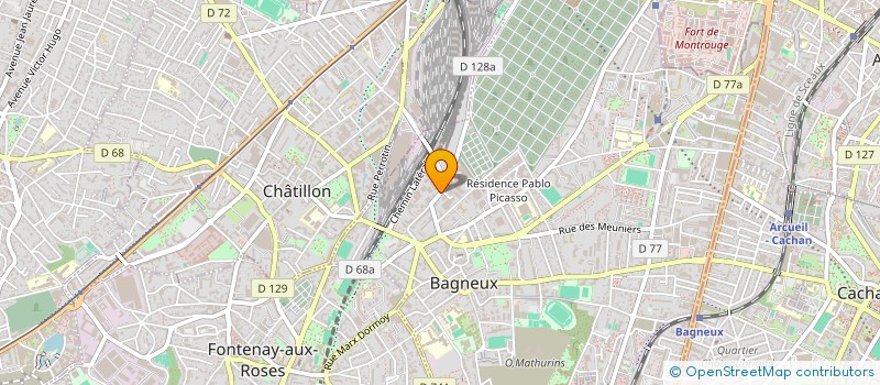 localisation de l'entreprise PINAULT BAGNEUX à BAGNEUX