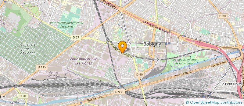 localisation de l'entreprise PINAULT ET GAPAIX à BOBIGNY
