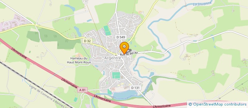 localisation de l'entreprise PINAULT HABITAT  ARGENTRE