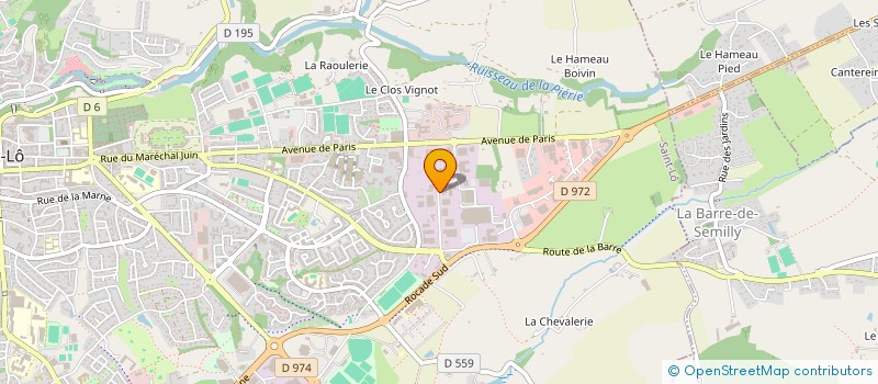 localisation de l'entreprise PINAULT SAINT LO à SAINT-LO