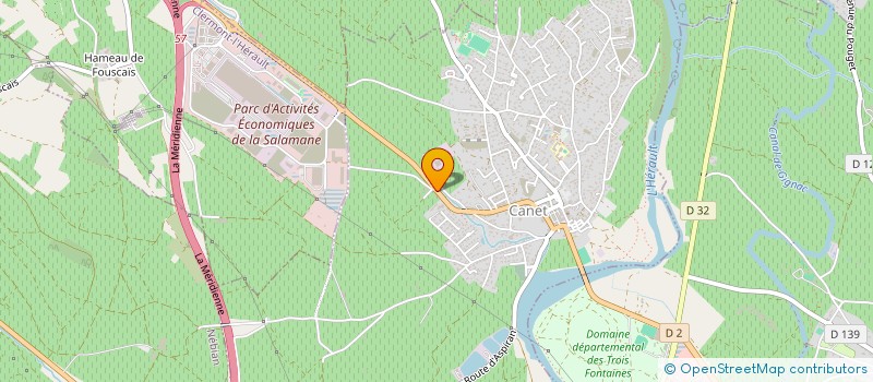 localisation de l'entreprise PINAZO - BORRAS  CLERMONT L HERAULT