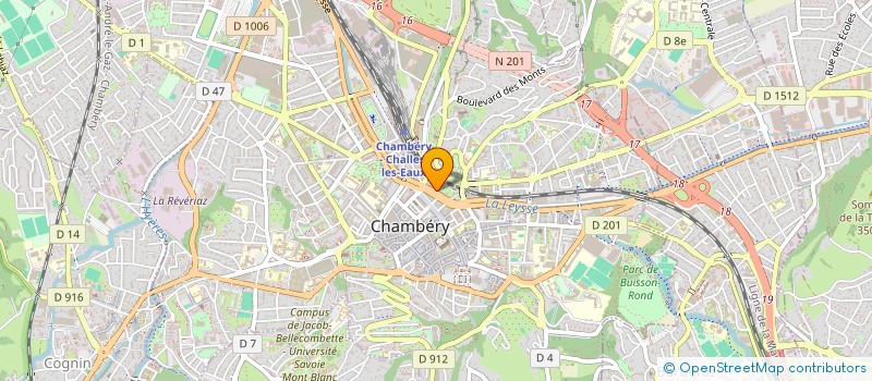 localisation de l'entreprise PINBALL à CHAMBERY
