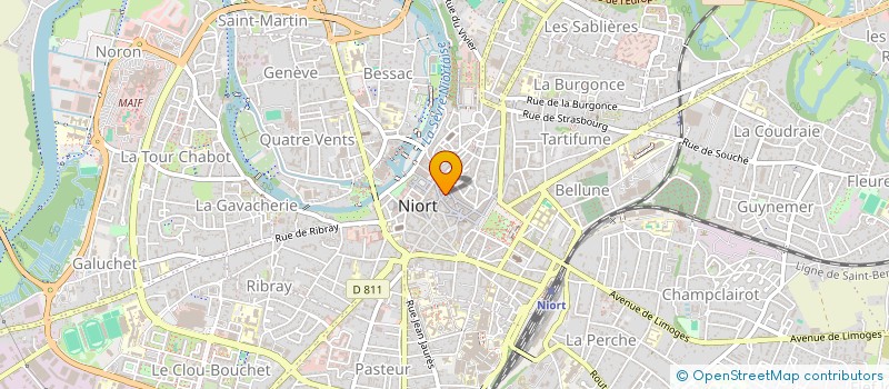 localisation de l'entreprise PINBALL CAFE  NIORT