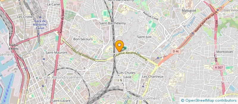 localisation de l'entreprise PINCE ALEX  MARSEILLE