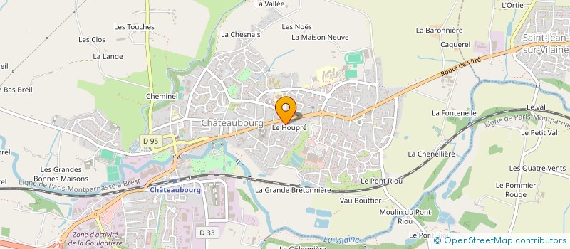 localisation de l'entreprise PINCE ET COTON à CHATEAUBOURG