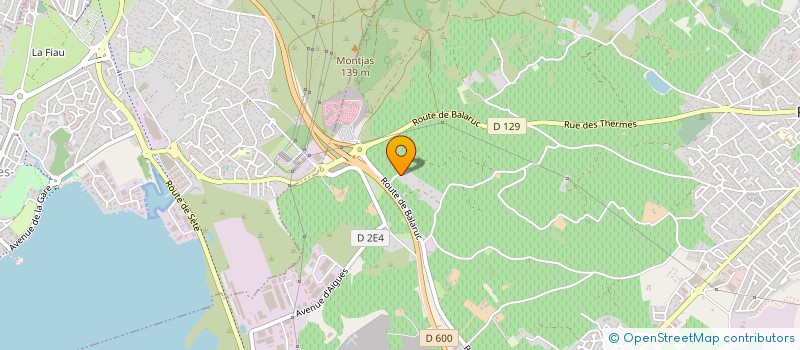 localisation de l'entreprise PINCEAU & BOULON à FRONTIGNAN