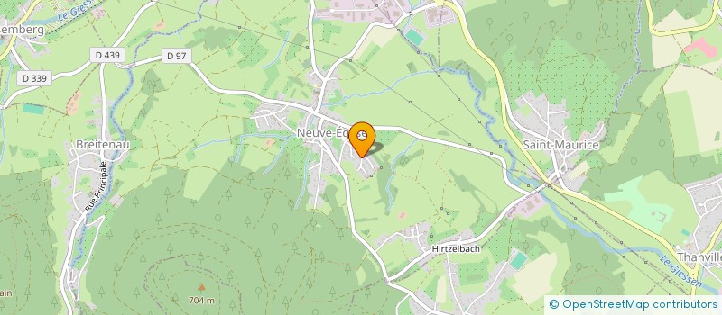 localisation de l'entreprise PINCEAUX ET COULEURS  NEUVE-EGLISE