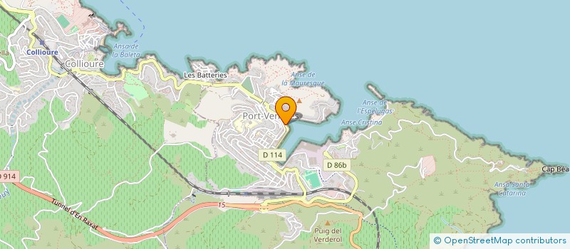 localisation de l'entreprise PINCEAUX ET COULEURS PORT VENDRES  PORT-VENDRES