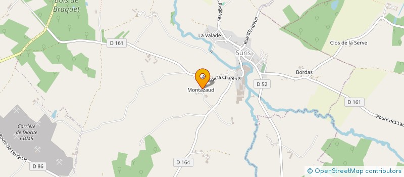 localisation de l'entreprise PINCEAUX ET MIRETTES à TERRES-DE-HAUTE-CHARENTE