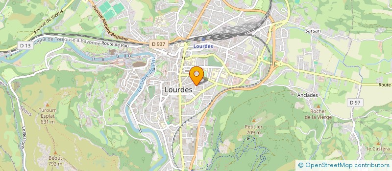 localisation de l'entreprise PINCEAUX & SAC A DOS  LOURDES