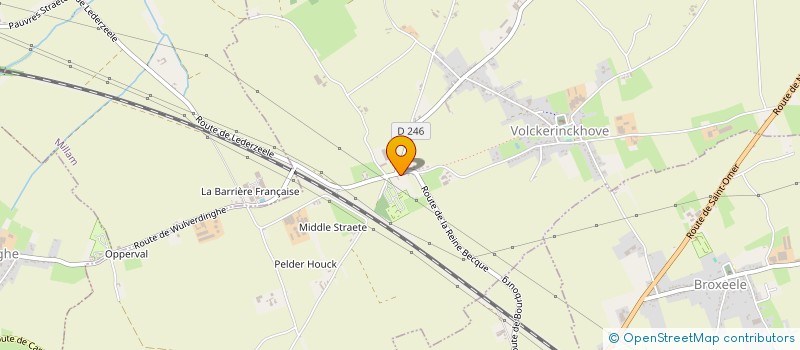 localisation de l'entreprise PINCEEL-DEWAELE à VOLCKERINCKHOVE
