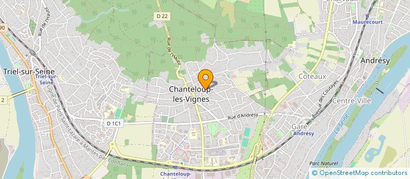 localisation de l'entreprise PINCEMIN COURTAGE  CHANTELOUP-LES-VIGNES