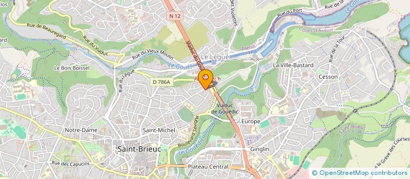 localisation de l'entreprise PINCEMIN ERBETTA à SAINT-BRIEUC