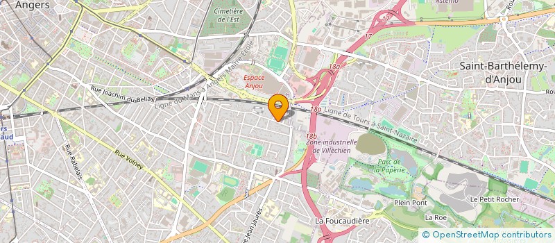 localisation de l'entreprise PINCEMIN VASENA MARENGO à ANGERS