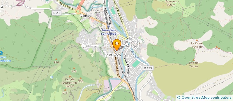 localisation de l'entreprise PINCEMIN VIANA DURAND à TARASCON-SUR-ARIEGE