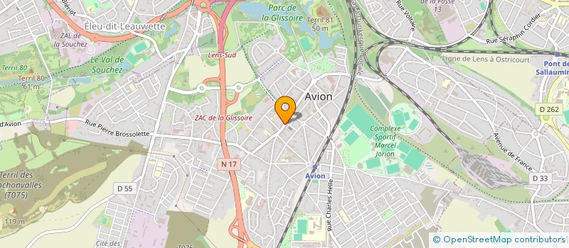 localisation de l'entreprise PINCHONVALLE  LIEVIN