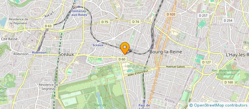 localisation de l'entreprise PINCLOUD à SCEAUX