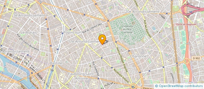 localisation de l'entreprise PINCON SAS à PARIS