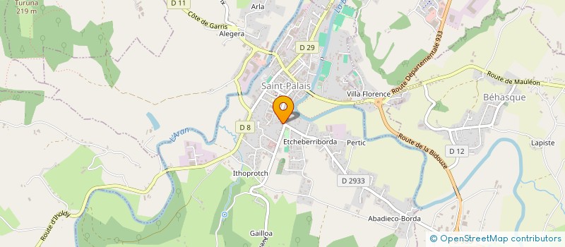 localisation de l'entreprise PINDARRA  SAINT-PALAIS