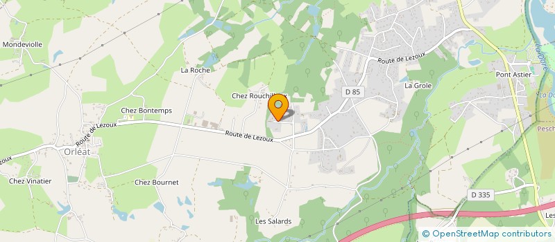 localisation de l'entreprise PINEA  ORLEAT