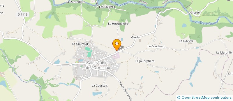 localisation de l'entreprise PINEAU CHRISTOPHE SARL à LA GAUBRETIERE