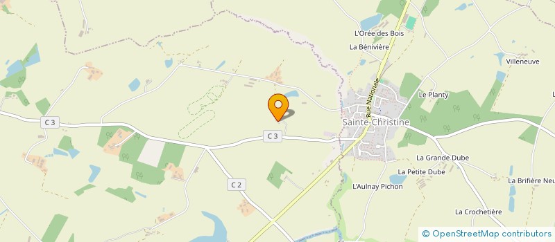 localisation de l'entreprise PINEAU DAMIEN à MONTREVAULT-SUR-EVRE