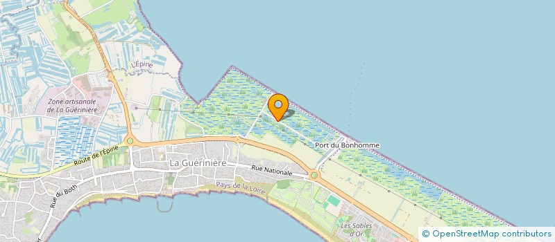 localisation de l'entreprise PINEAU FAMILY  LA GUERINIERE