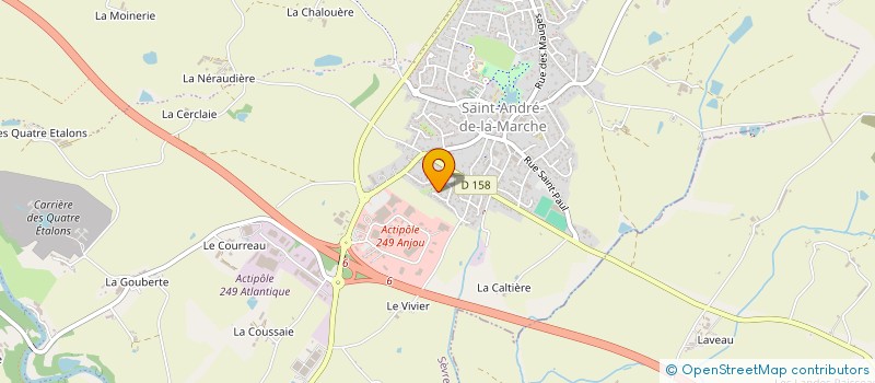 localisation de l'entreprise PINEAU FINANCES  SEVREMOINE