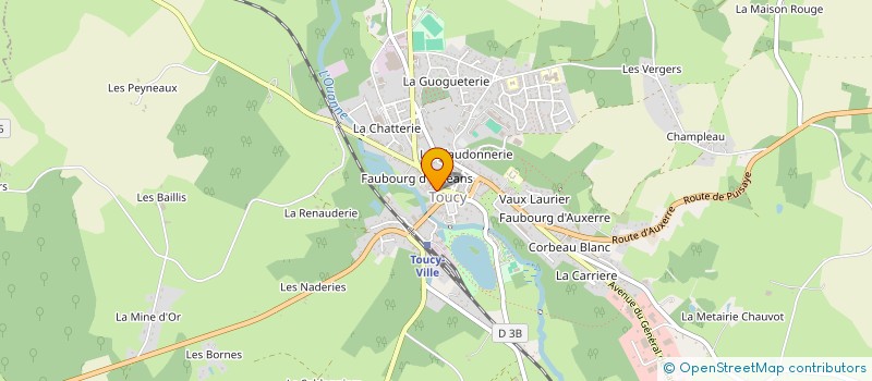 localisation de l'entreprise PINEAU FRERES à TOUCY