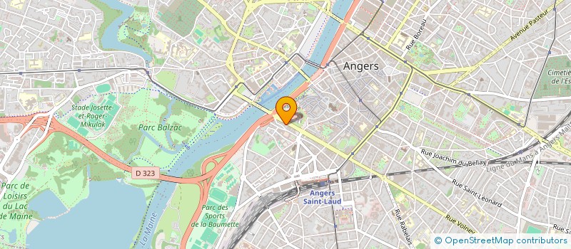 localisation de l'entreprise PINEAU IMMOBILIER à ANGERS