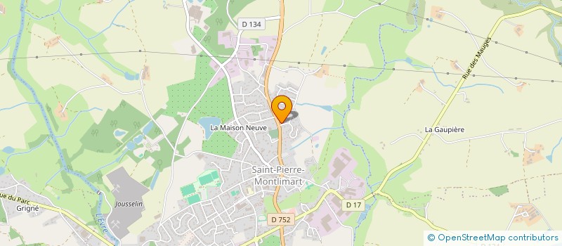 localisation de l'entreprise PINEAU MARC à MONTREVAULT-SUR-EVRE