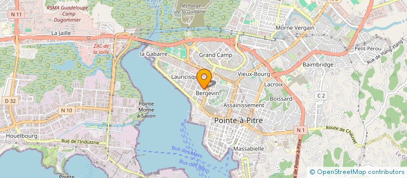 localisation de l'entreprise PINEAU MECA à POINTE A PITRE