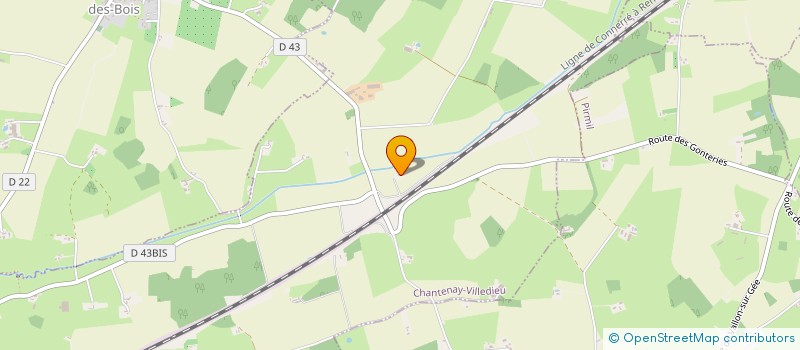 localisation de l'entreprise PINEAU PLATRES  CHANTENAY-VILLEDIEU