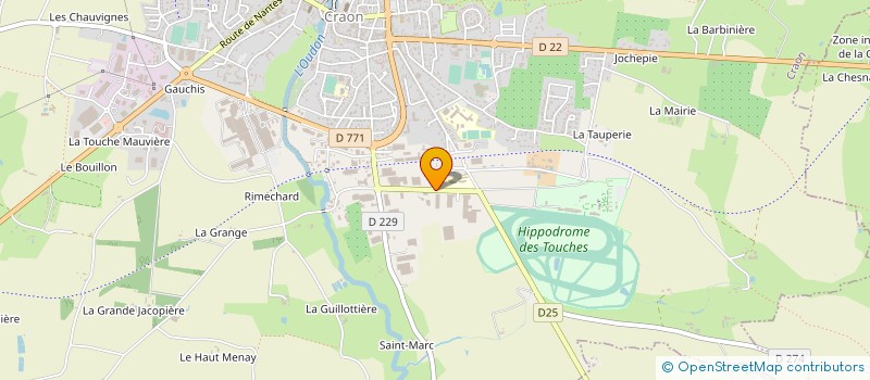 localisation de l'entreprise PINEAU THERMIC SYSTEM à CRAON