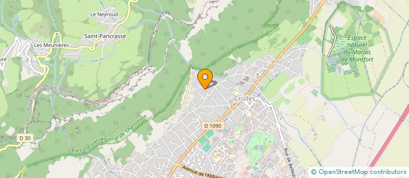 localisation de l'entreprise PINEDE  CROLLES