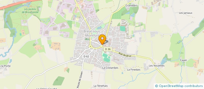 localisation de l'entreprise PINEJ à BREAL-SOUS-MONTFORT
