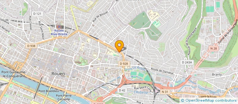 localisation de l'entreprise PINEL à ROUEN
