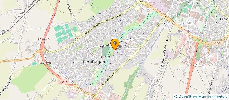 localisation de l'entreprise PINEL  PLOUFRAGAN