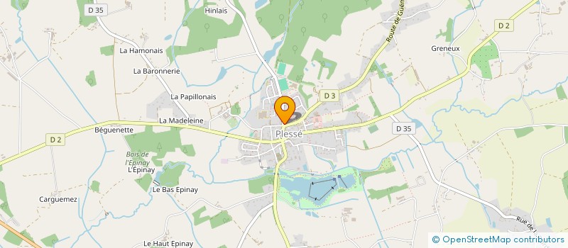 localisation de l'entreprise PINEL AURIS  PLESSE